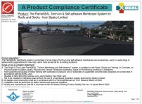 FlameSEAL Roofing Compliance Certificate